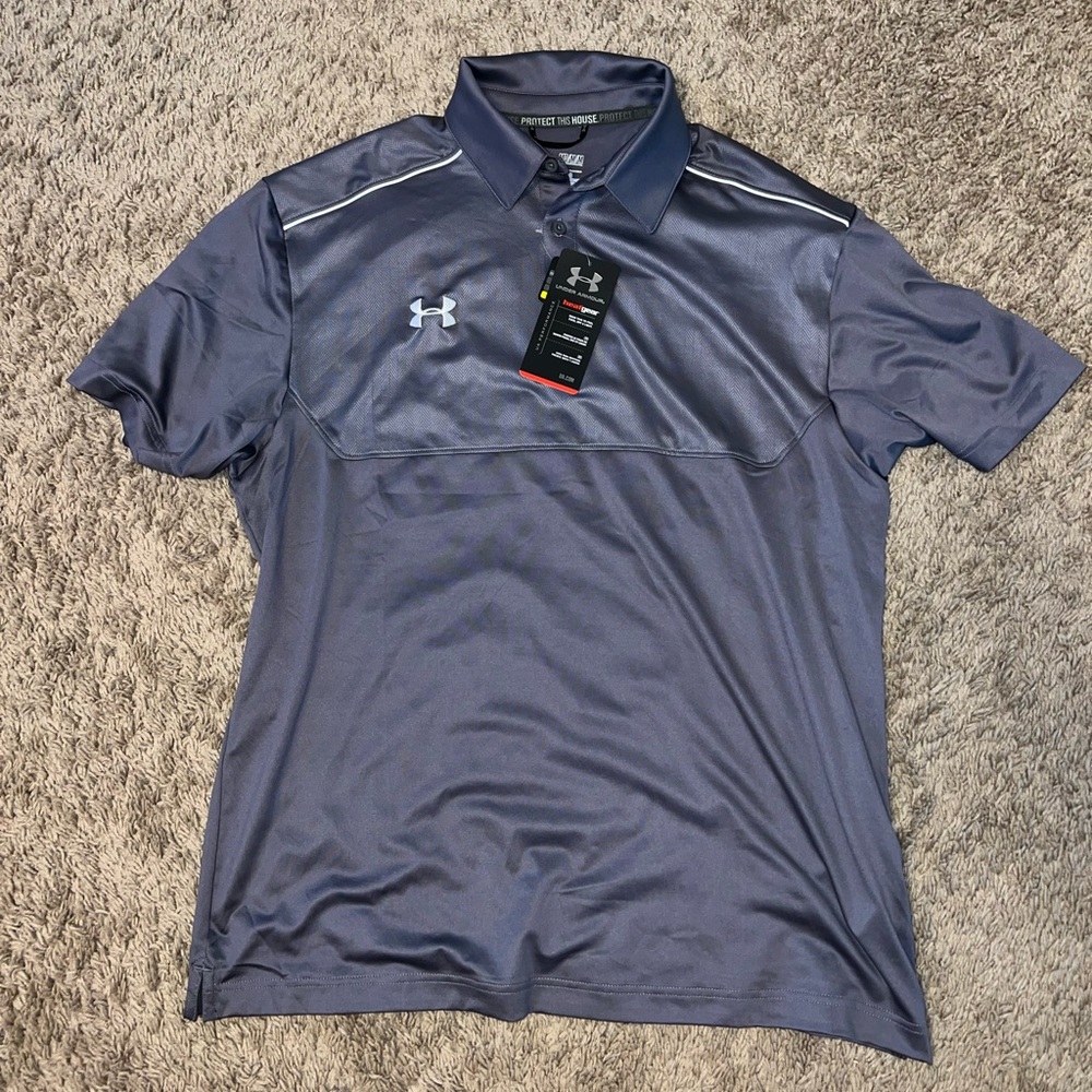 NWT Under Armour heat gear mens polo shirt size medium